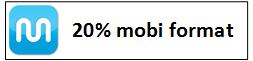 20% in mobi (Kindle) format